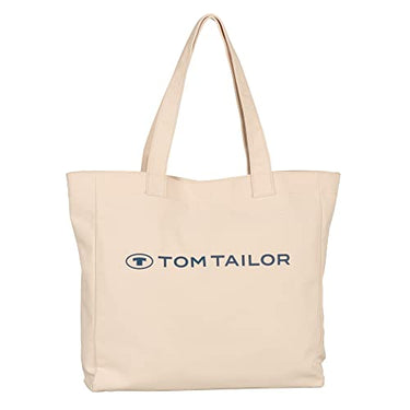 TOM TAILOR, MARCY, Damen, Shopper mit Reisverschluss, L, Beige im Sale